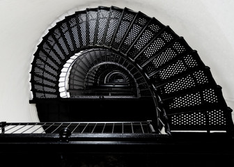 Spiral Staircase Inside Lighthouse