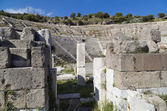 Ancient amphitheater in Bodrum, Turkey