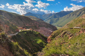 Fototapeta na wymiar Salinas de Maras, Sacred Valley, Peru