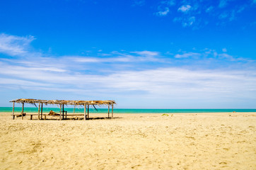 Fototapeta premium beautiful tropical beach in the coast of ecuador