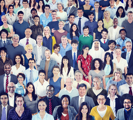 Large Group of Diverse Multiethnic People