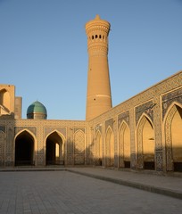 Fototapeta na wymiar The Poi Kalyan architectural complex in Bukhara.