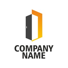 Yellow logo door company