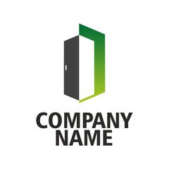 Green logo doors company