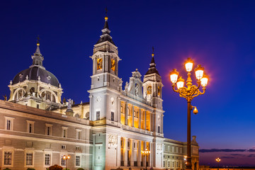 Almudena Cathedral at Madrid Spain