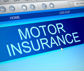 Motor insurance concept.