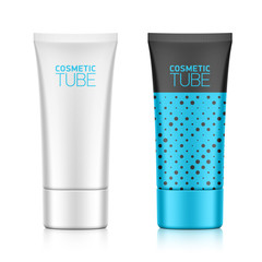 Cosmetic packaging, oval plastic tube template for your design