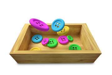 buttons design in 3d