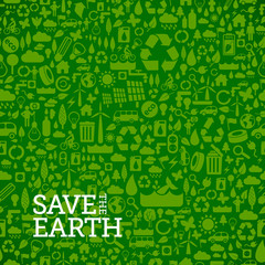 seamless background made of ecology icons - 69706135