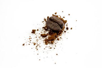 coffee beans isolated on white background