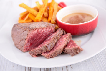 beef and french fries