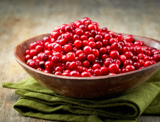 bowl of cowberries