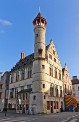 Obraz premium Tanners guild house Toreken (1450). Ghent, East Flanders, Belgiu