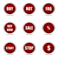 Glossy buttons