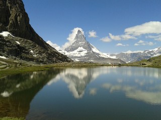 Naklejka na ściany i meble Matterhorn, Alpes Suizos