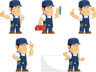 Strong Mechanic Mascot 7