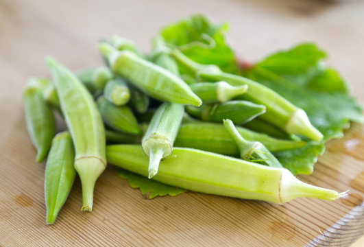 Organic green ocras