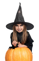 Child in halloween costume