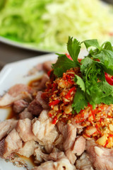 pork spicy lemon  - asia food