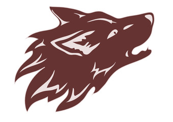 Wolf head - tribal tattoo