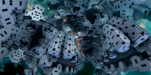 Computer rendered virtual scenery