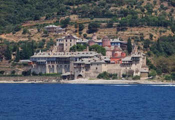 Xenophontos Monastery in Athos Mount, Greece