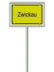 Zwickau - Ortsschild
