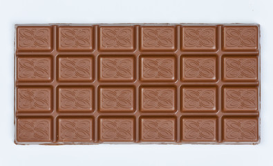 Tafel Schokolade mit Clipping Path