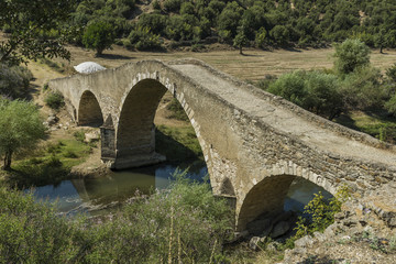 Fototapeta na wymiar Cataltepe Bridge, Usak, Anatolia, aegean Turkey.