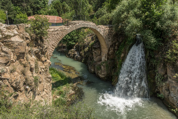 Fototapeta na wymiar clandras bridge ,Usak Turkey