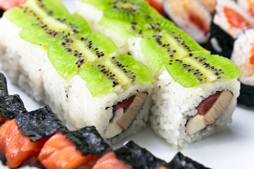 Appetizing Japanese sushi