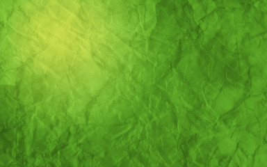 Obraz na płótnie Canvas Green Crumpled Paper