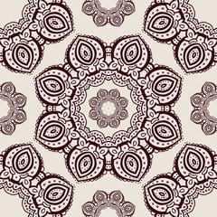Lace. Hand drawn seamless pattern.
