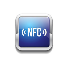 NFC Rounded Corner Vector Blue Web Icon Button