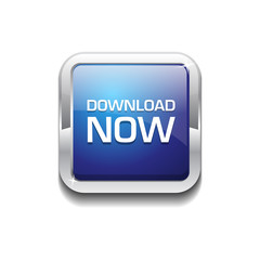 Download Now Glossy Shiny Rounded Corner Vector Button