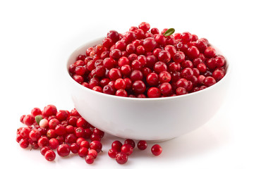 bowl of cowberries