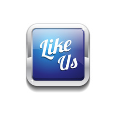 Glossy Like Us Vector Icon Button
