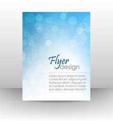 Business flyer template, corporate banner with shiny effect