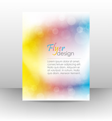 Fototapeta premium Business flyer template, corporate banner with shiny effect