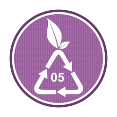 Polypropylen recycling icon