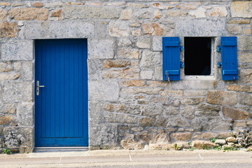 Typical house in Brittany, France.