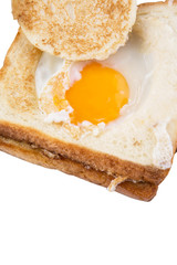 Egg in the basket bread toast 