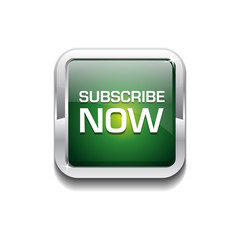 Subscribe Now Glossy Shiny Rounded Rectangular Vector Button