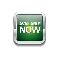 Available Now Glossy Shiny Rounded Rectangular Vector Button