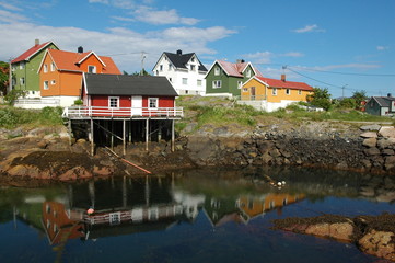 Obraz premium Fishermen village in Lofotens