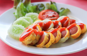 Sausage egg roll