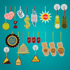 sale labels and cards