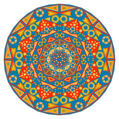Round ethnic pattern