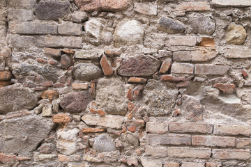 antique ancient walls of castle