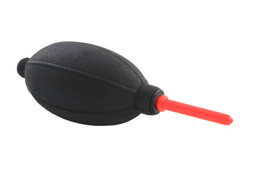 camera dust blower isolated on white